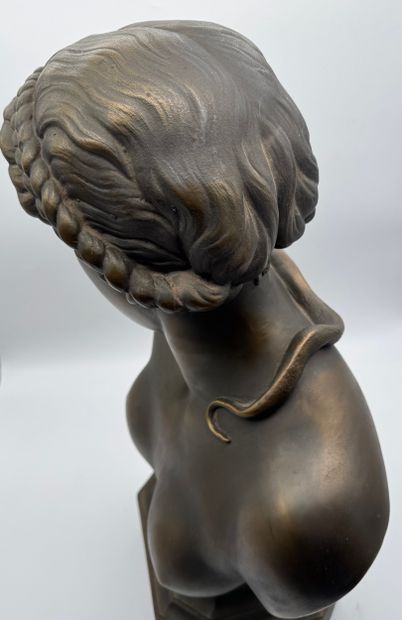Edouard Fiers (1822-1894) - Female bust with...
