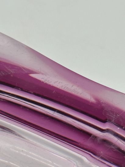 Val Saint-Lambert (XX century) Purple crystal...