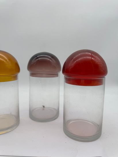 Set of 3 glass storage jars - Vintage style
Set...