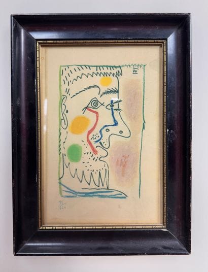 Pablo Picasso (1881-1973) Profile n°7 (VII)...