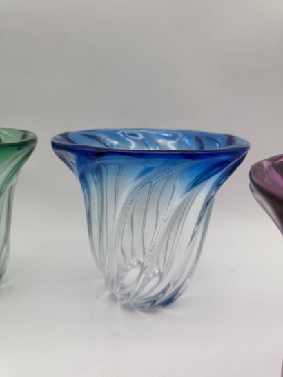Val Saint-Lambert (XX century) Set of 4 colored...