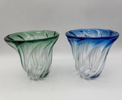 Val Saint-Lambert (XX century) Set of 4 colored...