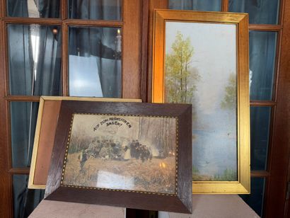 Set of 10 framed pieces Various techniques
Set...