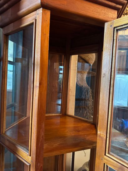 Vitrine hexagonale - Bois et vitrage
Vitrine...
