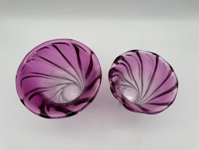 Val Saint-Lambert (20th century) Set of two...