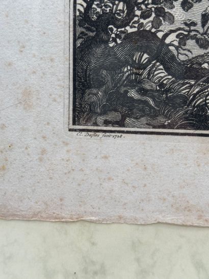 Claude Duflos (1665 1727) Gazelle
Gravure...