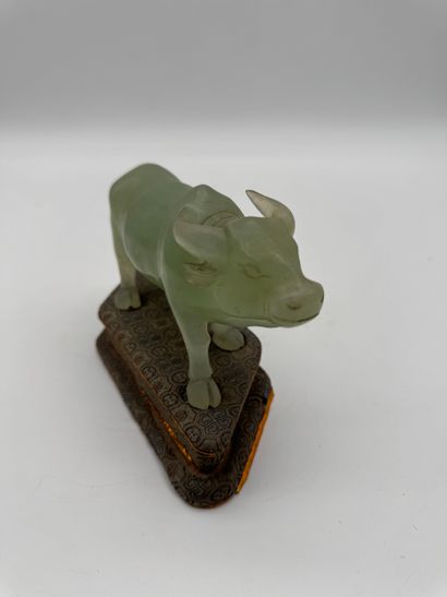 Buffalo in jade Sculpture 
Jade sculpture...