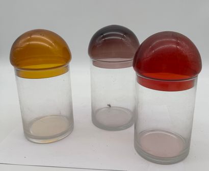 Set of 3 glass storage jars - Vintage style
Set...