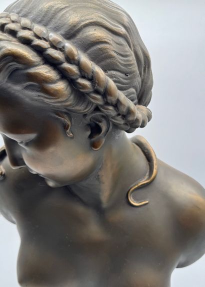 Edouard Fiers (1822-1894) - Female bust with...