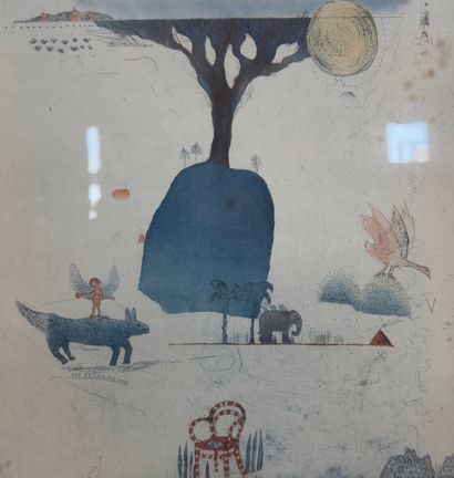 Helmtrud Nyström (1939 2021) Blauer Fuchs,...