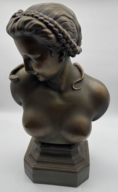 Edouard Fiers (1822-1894) - Female bust with...