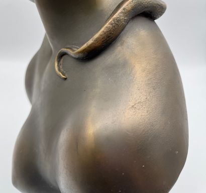 Edouard Fiers (1822-1894) - Female bust with...
