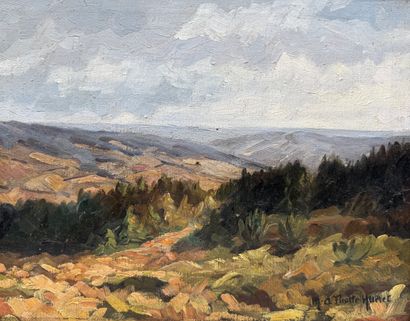 M.A. Pirotte-Hurlet (20th century) Landscape,...