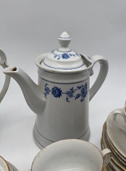 Mismatched set of porcelain tea and coffee...