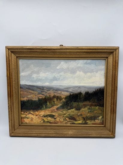M.A. Pirotte-Hurlet (20th century) Landscape,...