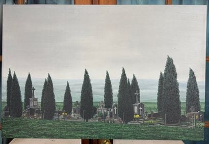 Bodo Rütten (né en 1944) Cimetière, 1989
Acrylique...
