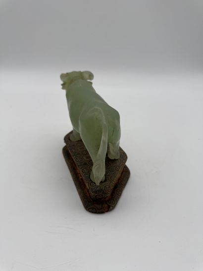 Buffalo in jade Sculpture 
Jade sculpture...