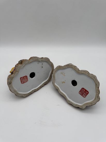 Pair of ceramic tigers - Staffordshire style
Two...