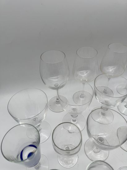 Set of 20 crystal glasses - Mismatched set
A...