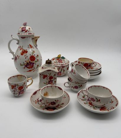 Porcelain tea set with floral design
Porcelain...