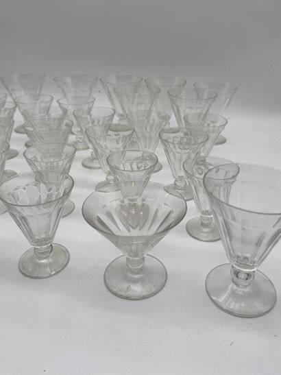Set of mismatched crystal glasses
Set of...