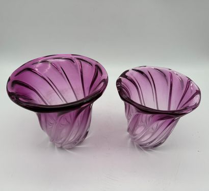 Val Saint-Lambert (20th century) Set of two...