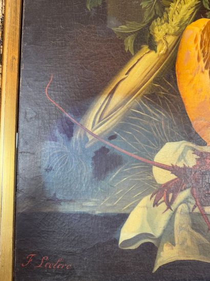 F. Leclerc Nature morte au homard
Huile sur...