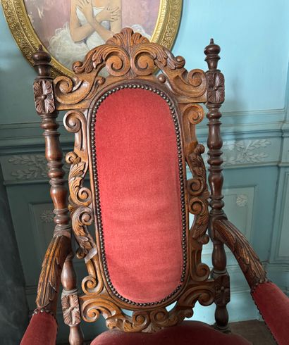 Fauteuil de style Louis XIII (XXe siècle)
En...