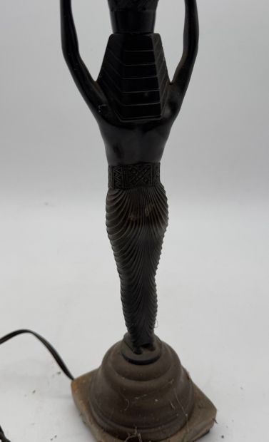 Lamp with Egyptian decoration, Art Deco style
Table...