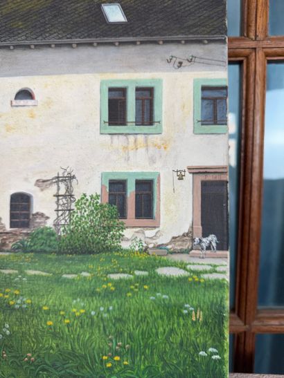 Bodo Rütten (né en 1944) Maison blanche au...