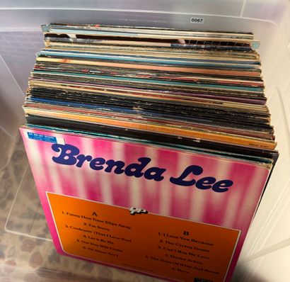 Set of 50 vinyl records - Various artists...