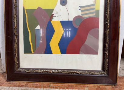 Karl Korab (né en 1937) Composition abstraite
Lithographie...