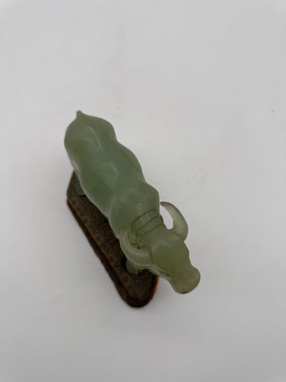 Buffalo in jade Sculpture 
Jade sculpture...