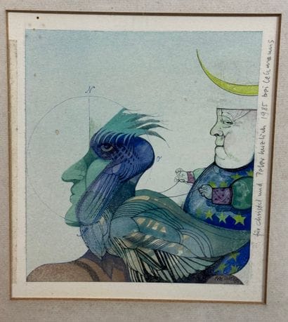 Peter Thiel Fantastic composition, 1985
Watercolor...