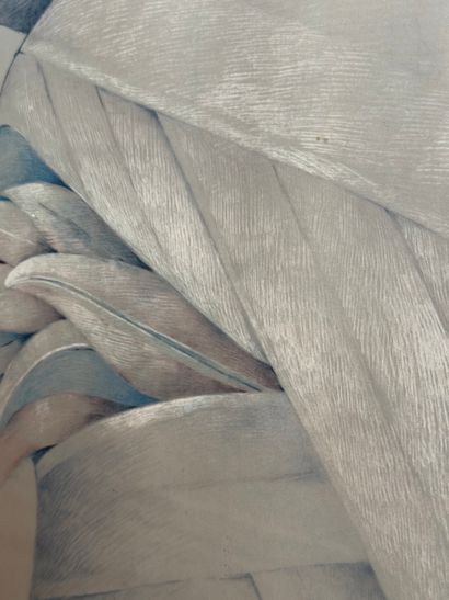 Femme à la coiffe stylisée, 1976
Dessin en...