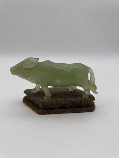 Buffalo in jade Sculpture 
Jade sculpture...