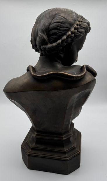 Edouard Fiers (1822-1894) - Female bust with...