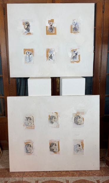 Pair of contemporary abstract compositions
Pair...