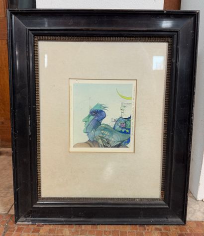 Peter Thiel Fantastic composition, 1985
Watercolor...