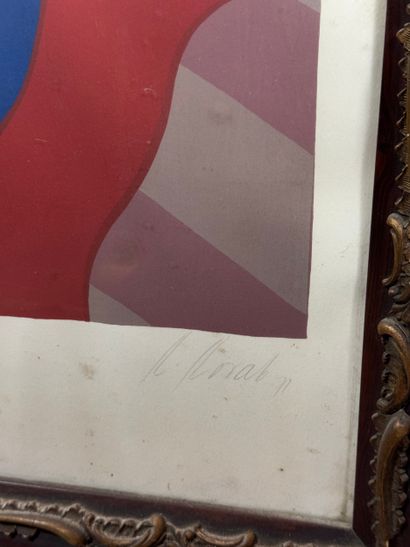 Karl Korab (né en 1937) Composition abstraite
Lithographie...