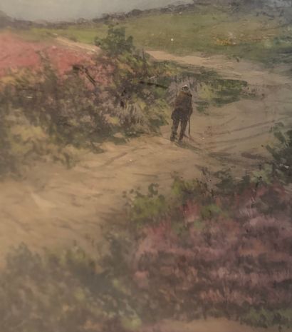 Heath landscape
Gouache on paper depicting...
