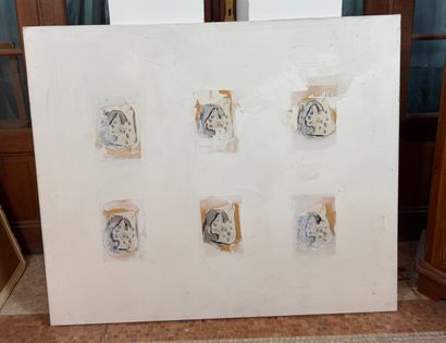 Pair of contemporary abstract compositions
Pair...