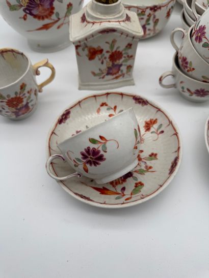 Porcelain tea set with floral design
Porcelain...