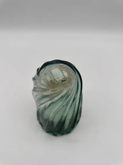 Green crystal vase - in the taste of Val...