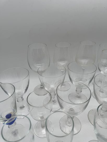 Set of 20 crystal glasses - Mismatched set
A...