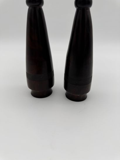 Pair of small vases in turned wood
Two turned...