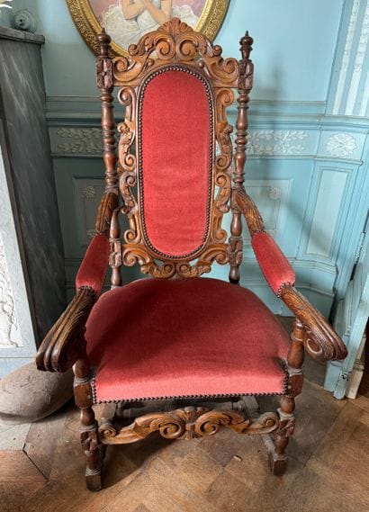 Fauteuil de style Louis XIII (XXe siècle)
En...
