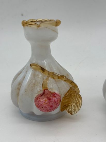 Pair of opaline glass candlesticks
Pair of...