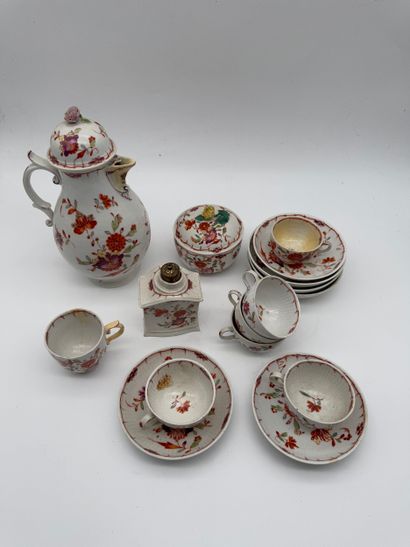 Porcelain tea set with floral design
Porcelain...