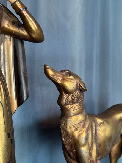 Menneville et Rochard - Group with greyhounds...